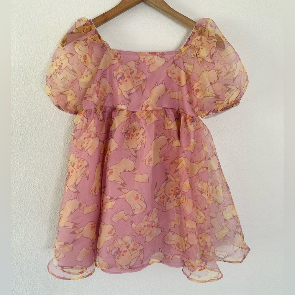 Pink Pokemon Pikachu Dress Girls XL 14